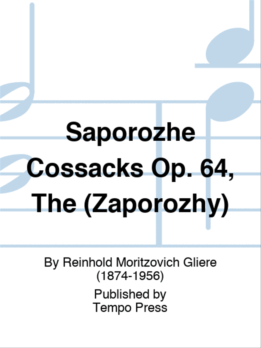 Saporozhe Cossacks Op. 64, The (Zaporozhy) Score scores gallery preview page 1