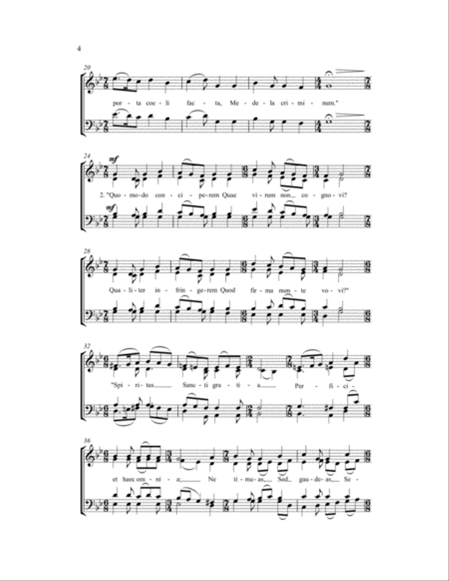 Angelus Ad Virginem Angelus Ad Virginem 4-Part scores gallery preview page 3