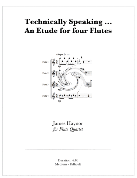 Technically Speaking - An Etude for four Flutes image number null