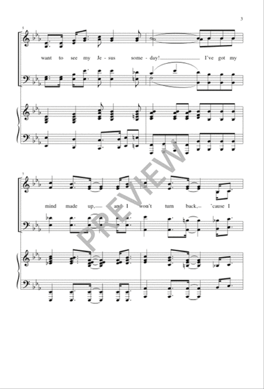 I Want to See My Jesus Someday 4-Part scores gallery preview page 4