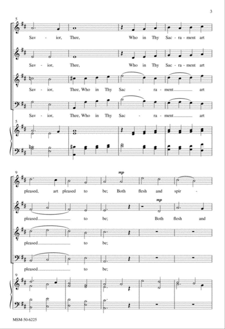 Four Communion Motets 4-Part scores gallery preview page 4