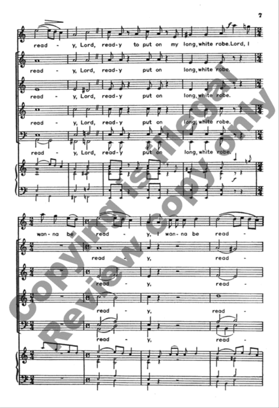 I Wanna be Ready 4-Part scores gallery preview page 7