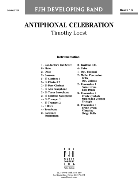 Antiphonal Celebration: Score