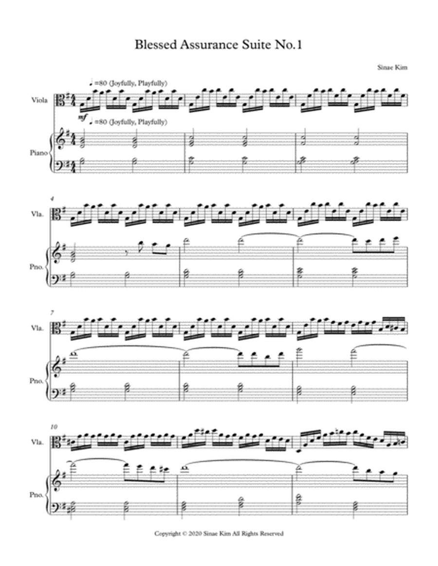 Blessed Assurance Suite No. 1 for Viola and Piano image number null