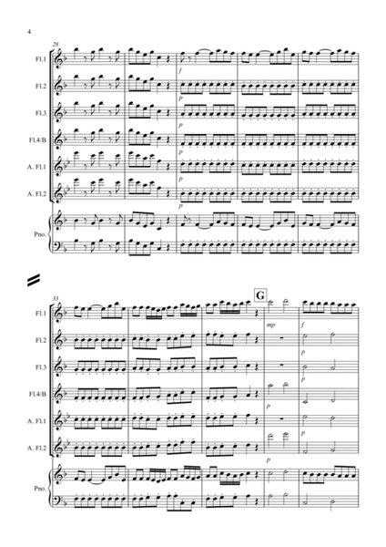Eine Kleine Nachtmusik (1st movement) for Flute Quartet image number null