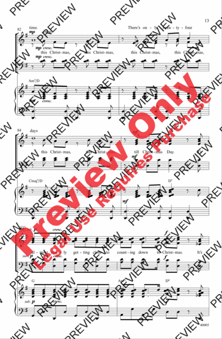 Counting Down to Christmas - SoundTrax CD (CD only) Choir scores gallery preview page 13