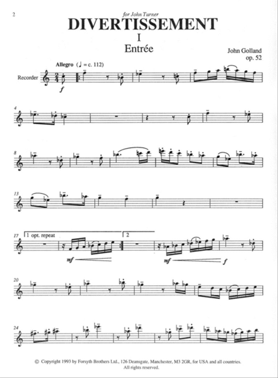 Divertissement Alto Recorder scores gallery preview page 2