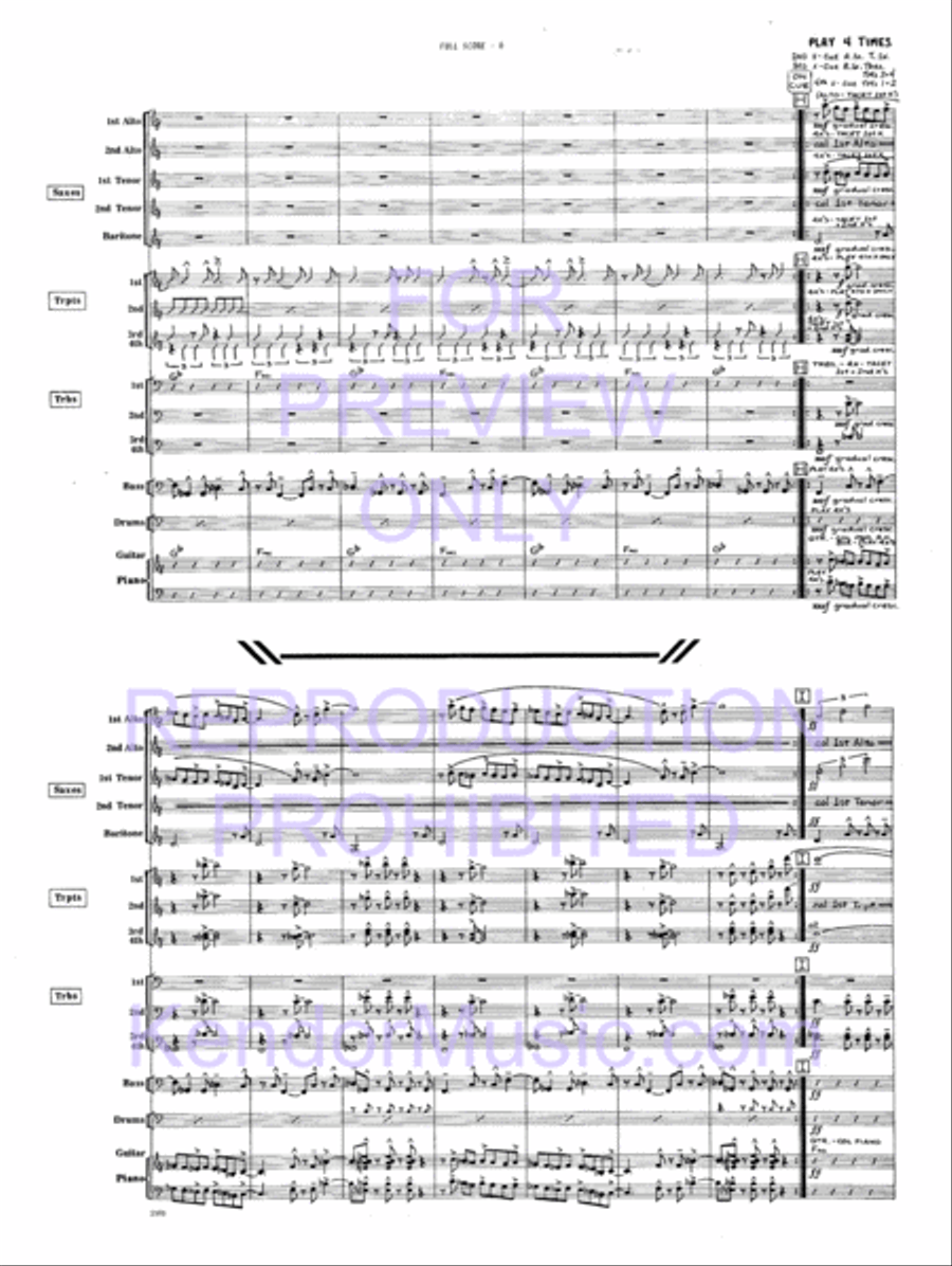 Tiger Of San Pedro Jazz Ensemble scores gallery preview page 7