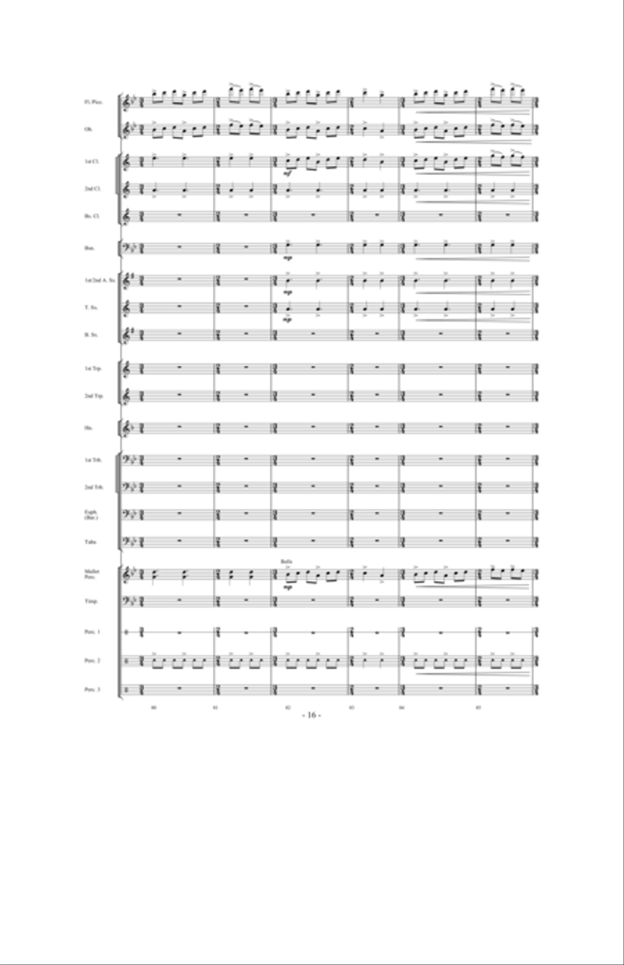 Saturn: The Ringed Planet Concert Band scores gallery preview page 15