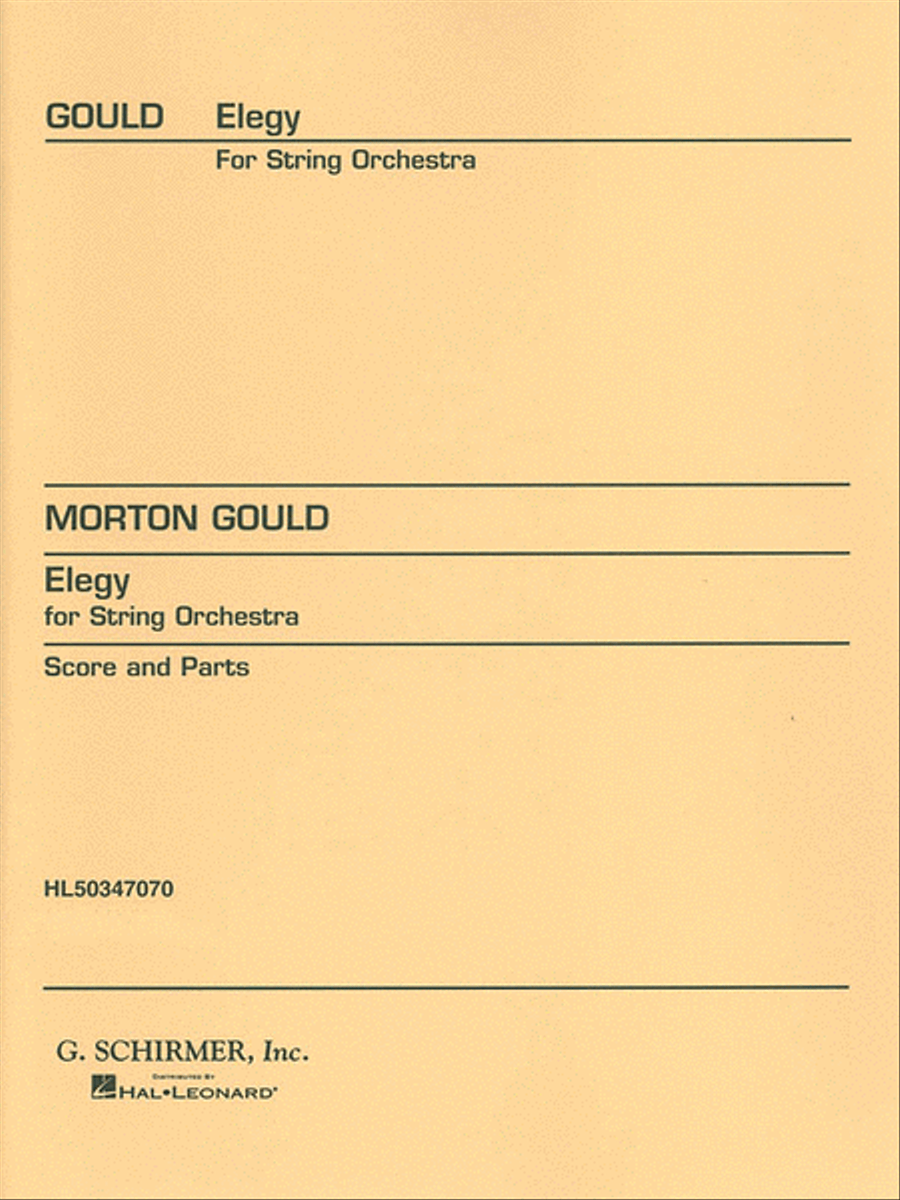 Elegy for String Orchestra String Orchestra scores gallery preview page 1