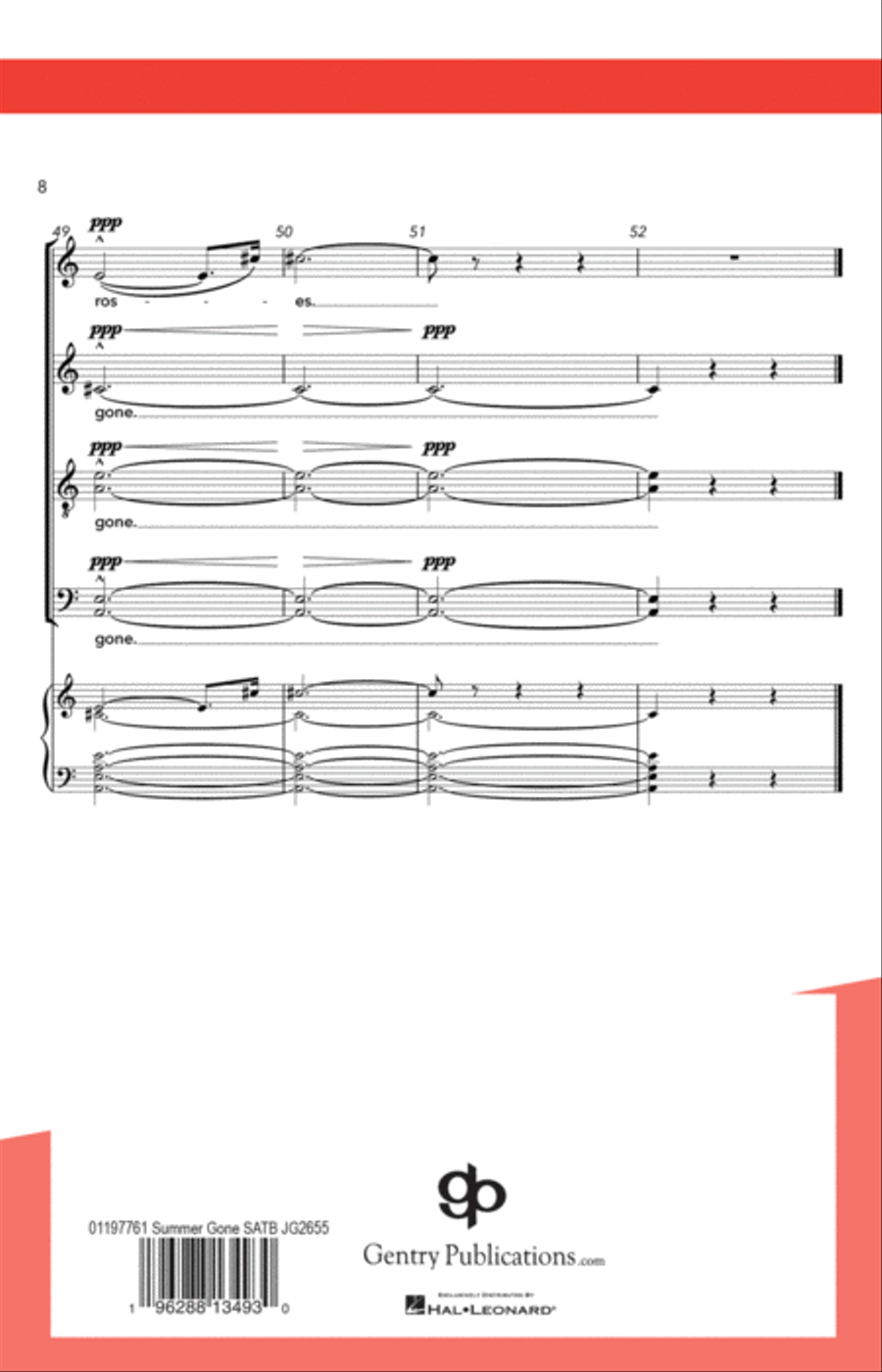 Summer Is Gone Summer Is Gone 4-Part scores gallery preview page 7