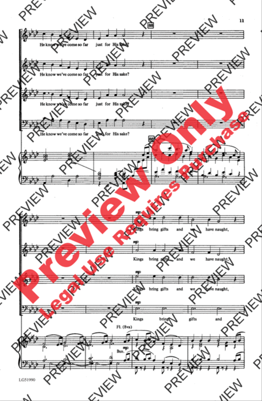 Carol Cantata Carol Cantata 4-Part scores gallery preview page 11