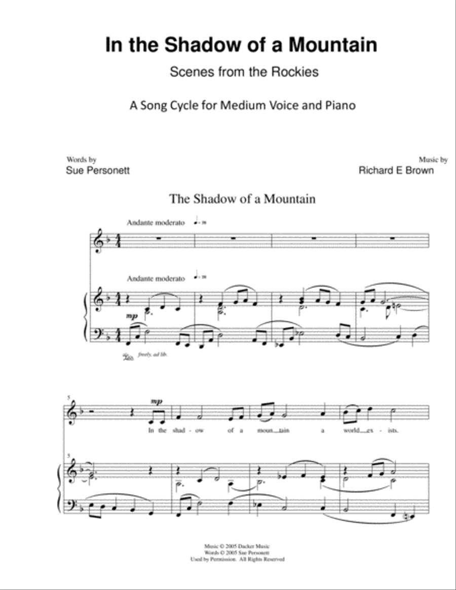 In the Shadow of a Mountain Voice scores gallery preview page 4