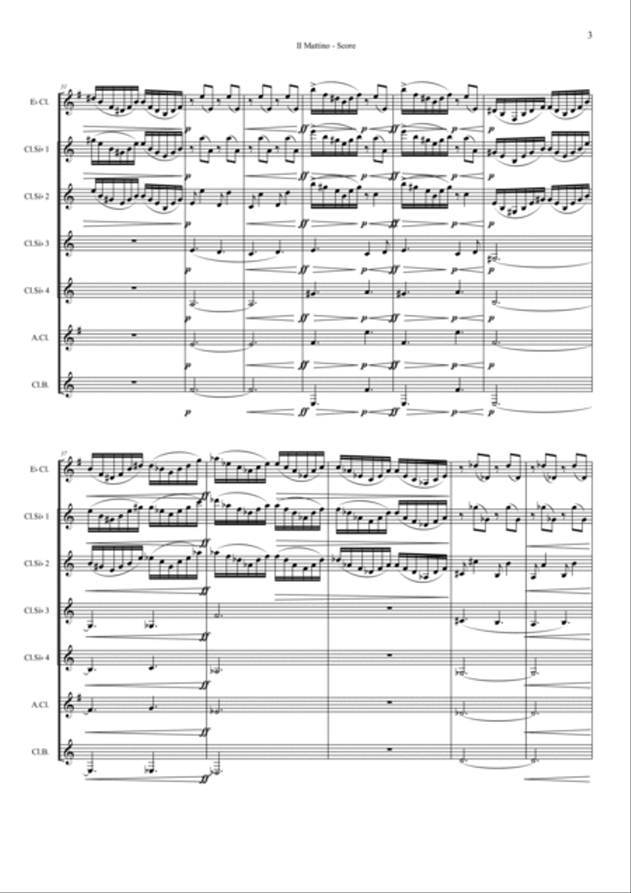 Peer Gynt Suite op. 46 Woodwind Quintet scores gallery preview page 3