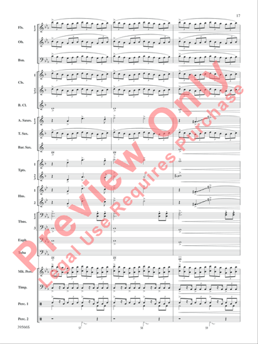 At the Movies with Danny Elfman Concert Band scores gallery preview page 18
