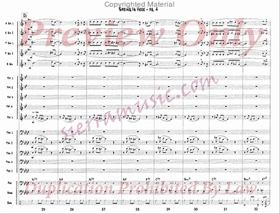Spring Is Here Jazz Ensemble scores gallery preview page 5
