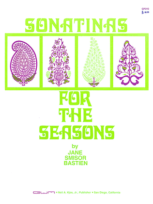 Book cover for Sonatinas for the Seasons