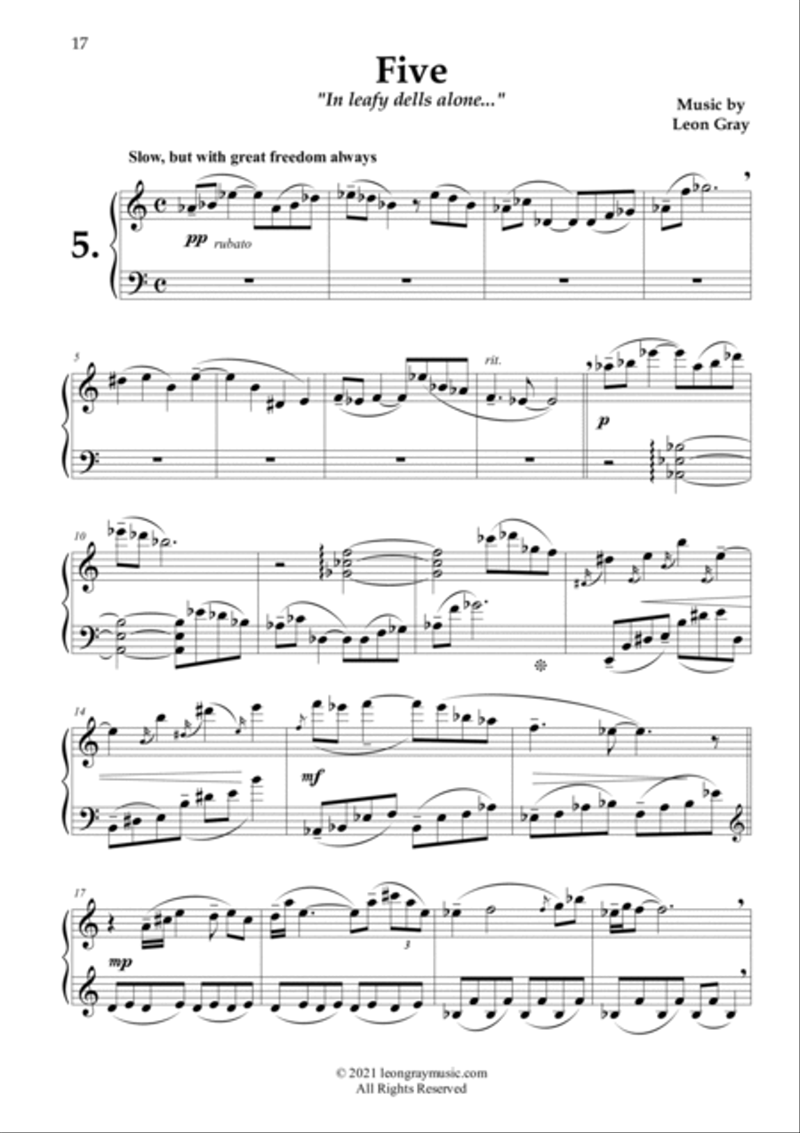 In Leafy Dells, On Russet Floors (No. 5), Leon Gray Piano Solo scores gallery preview page 2