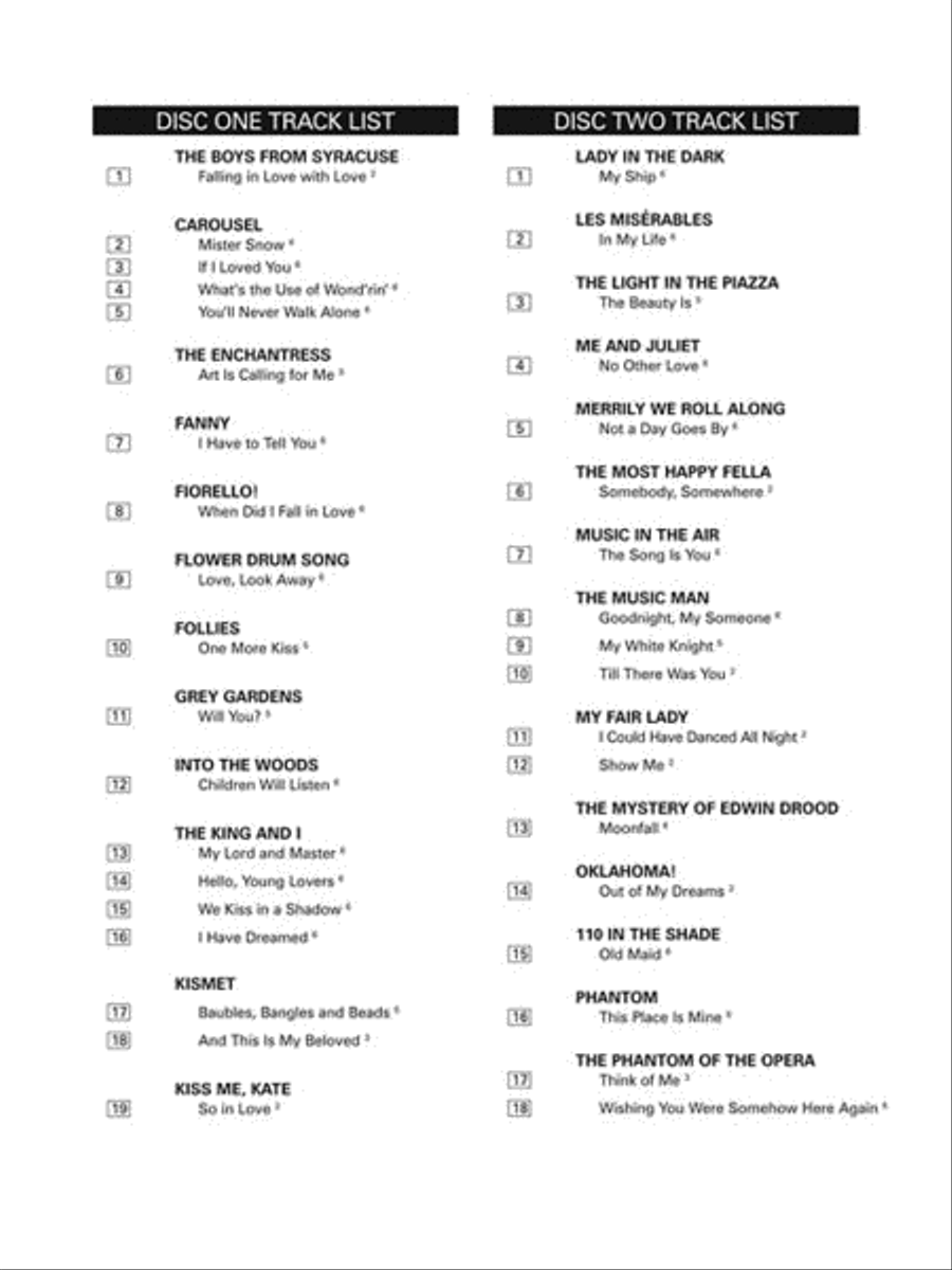 Musical Theatre for Classical Singers Voice scores gallery preview page 3