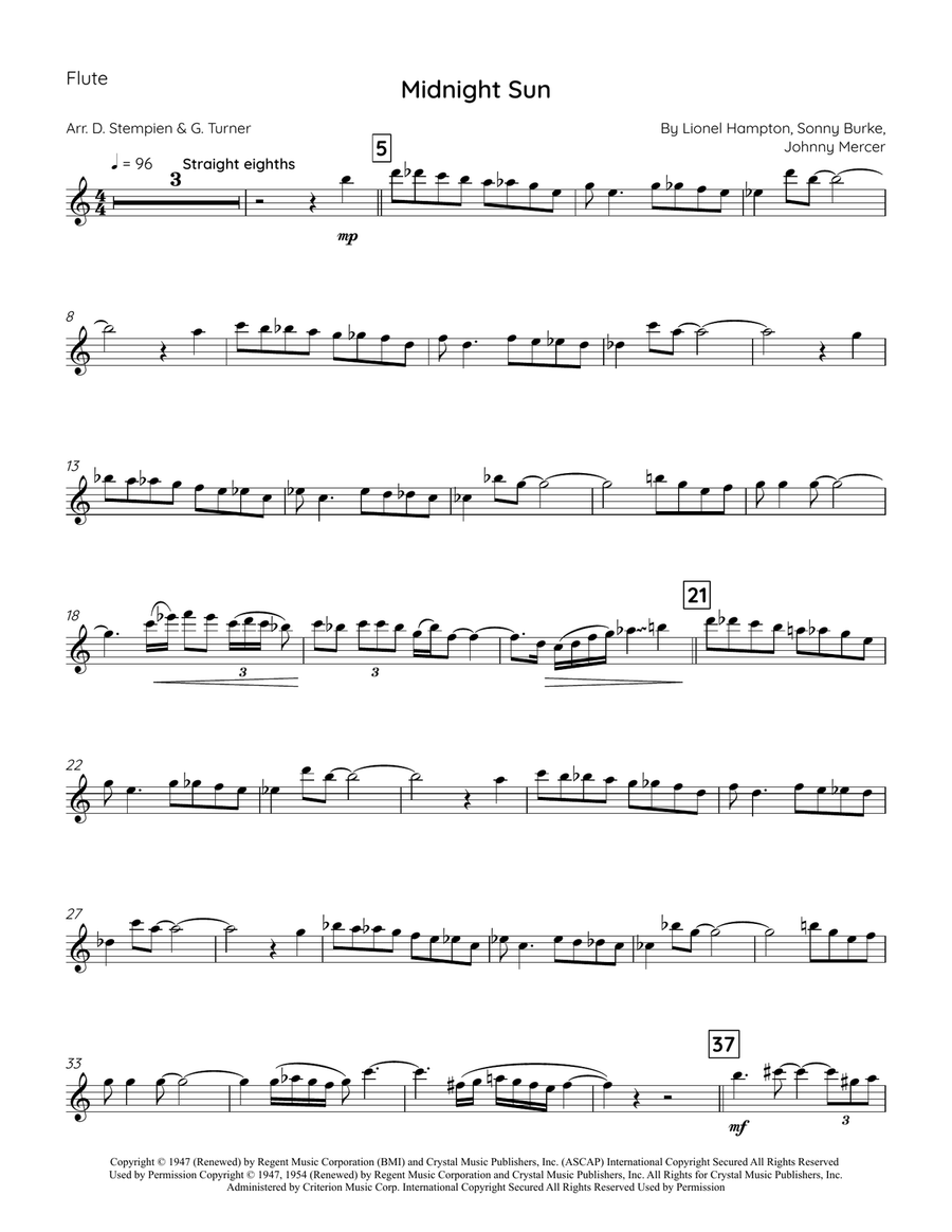 Midnight Sun Midnight Sun Flute scores gallery preview page 4