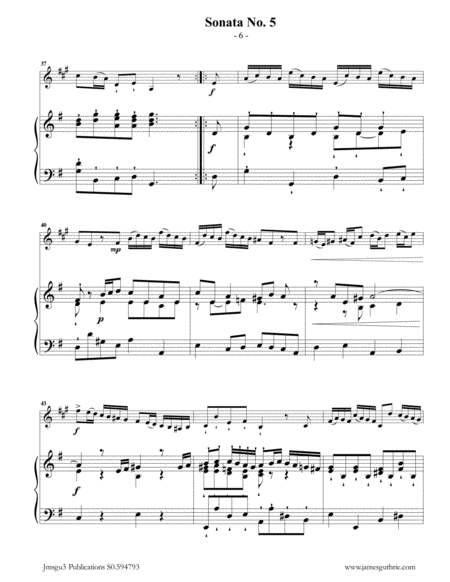 Vivaldi: Sonata No. 5 for Trumpet & Piano image number null