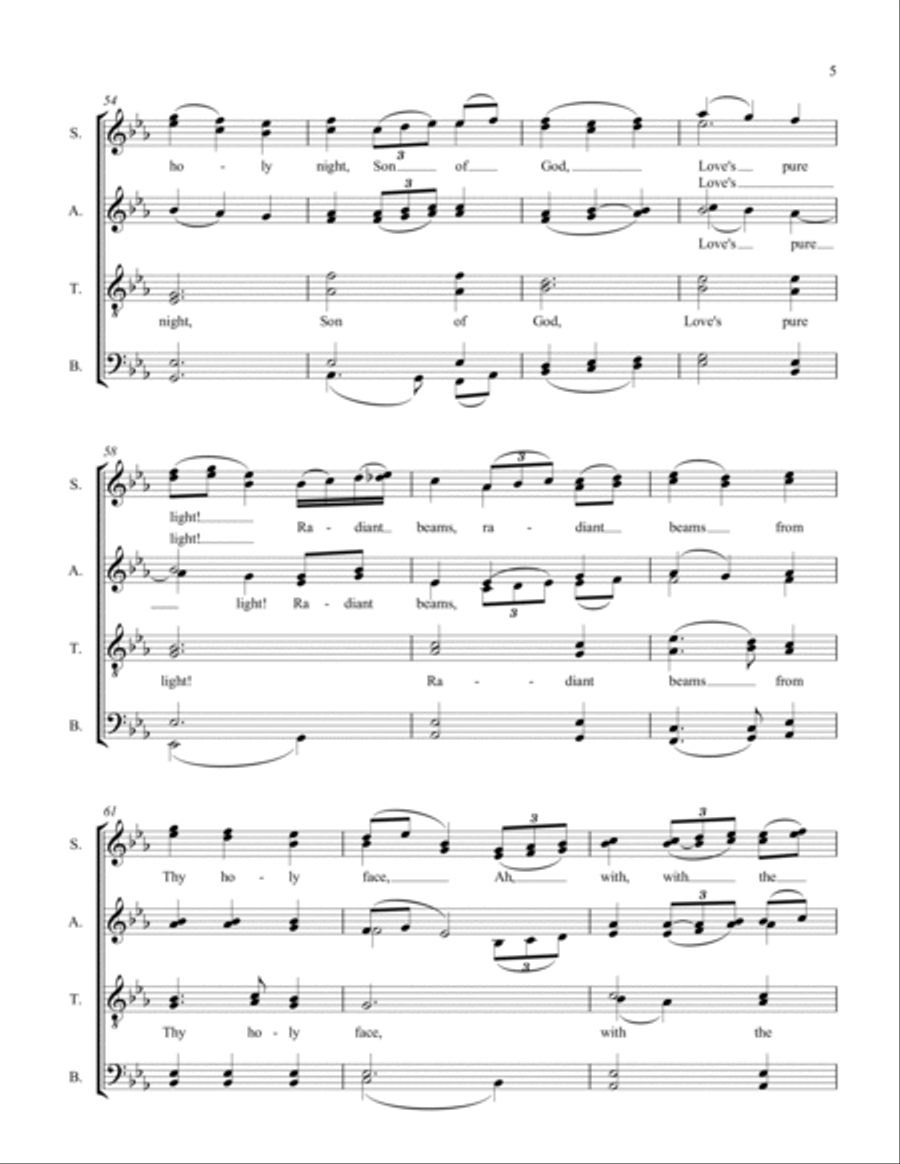 Silent Night Silent Night Divisi scores gallery preview page 5