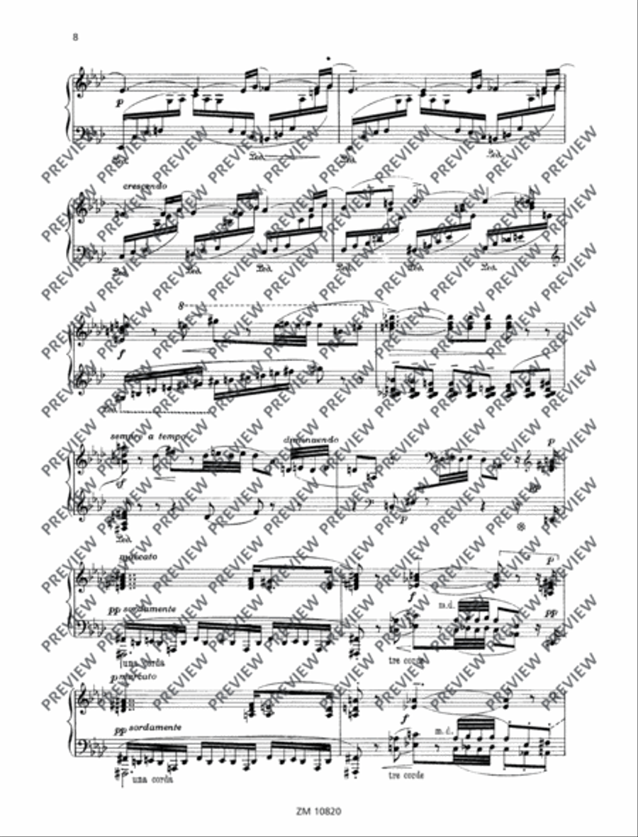 Sonata minacciosa Piano Solo scores gallery preview page 9