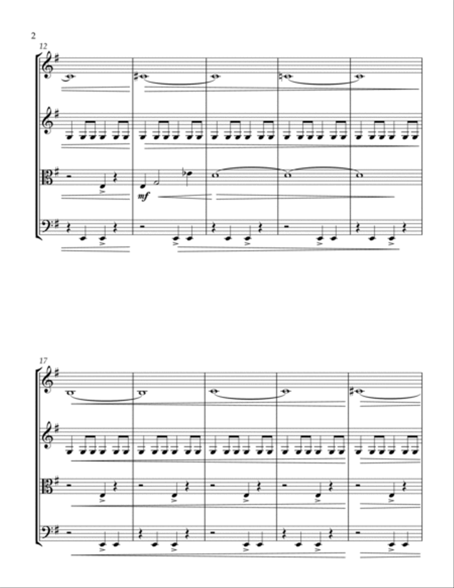 The Name's Bond... James Bond String Quartet scores gallery preview page 3