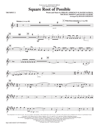 Square Root of Possible (from Jingle Jangle) (arr. Roger Emerson) - Trumpet 2