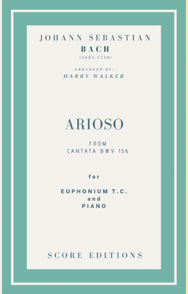 Book cover for Bach - Arioso from Cantata BWV 156 for Euphonium T.C. and Piano