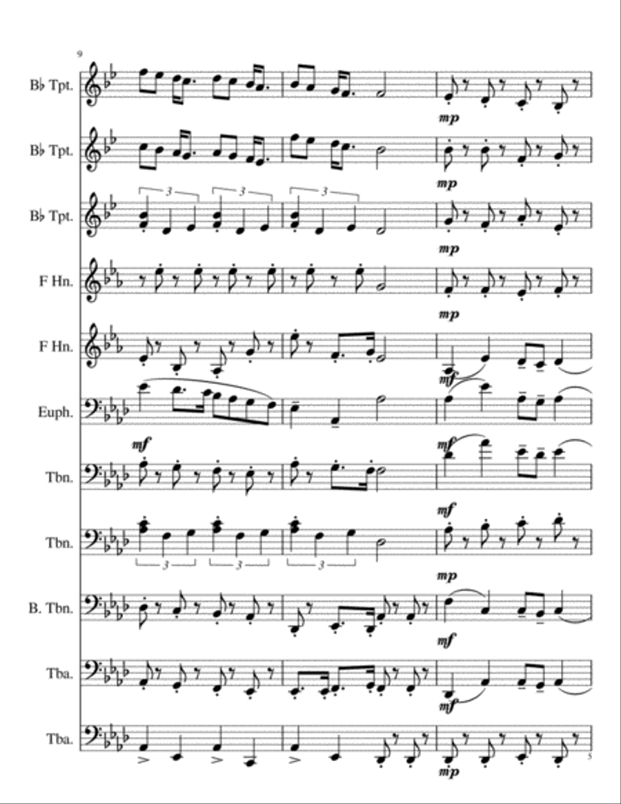 Grand Opening Grand Opening Brass Ensemble scores gallery preview page 5