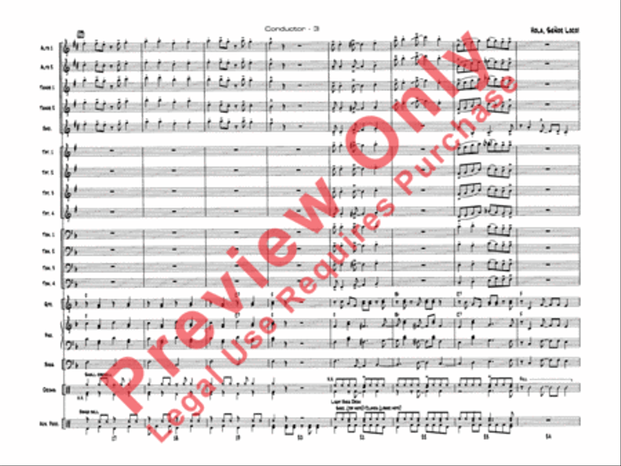Hola, Señor Loco! Jazz Ensemble scores gallery preview page 6