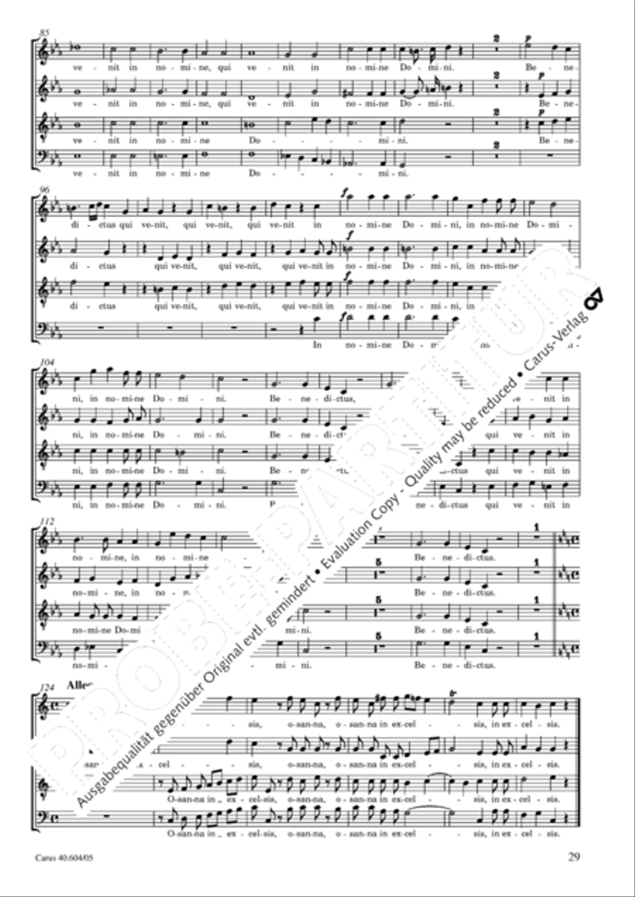 Grosse Mariazeller Messe in C 4-Part scores gallery preview page 30