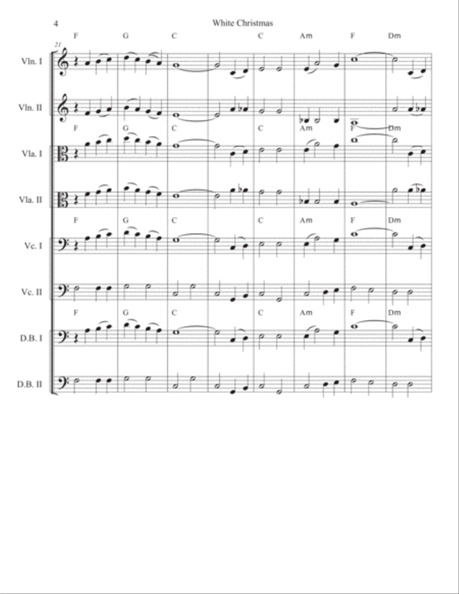 White Christmas White Christmas Cello scores gallery preview page 4