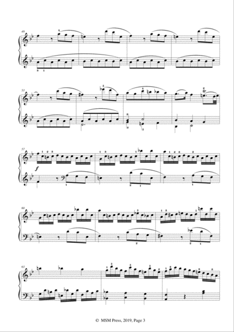 Mozart-Piano Sonata in B flat Major,K.570,No.1 Piano Solo scores gallery preview page 5