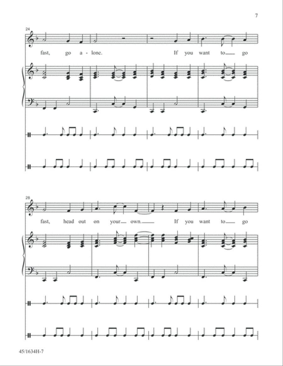 Together Together Unison Choir scores gallery preview page 7