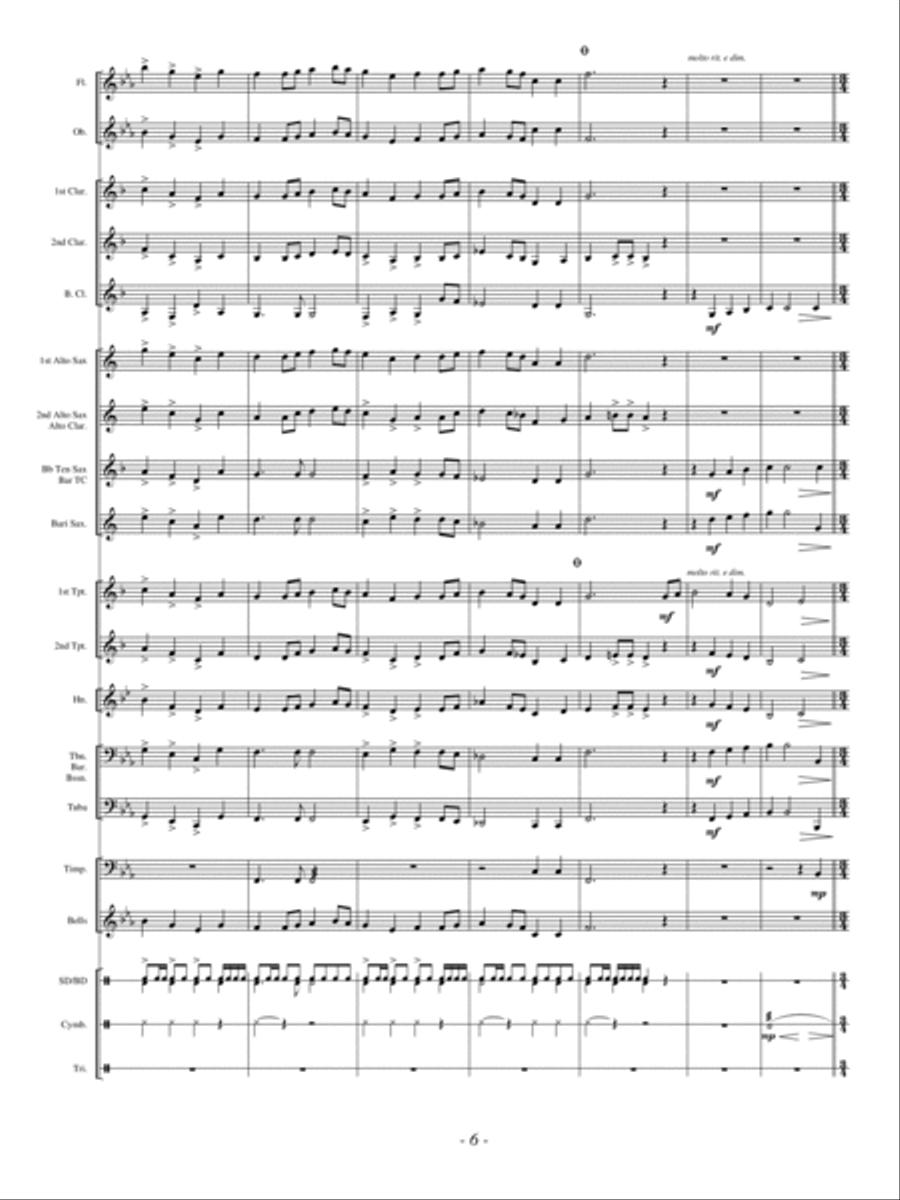 Beyond the Stars Concert Band scores gallery preview page 6