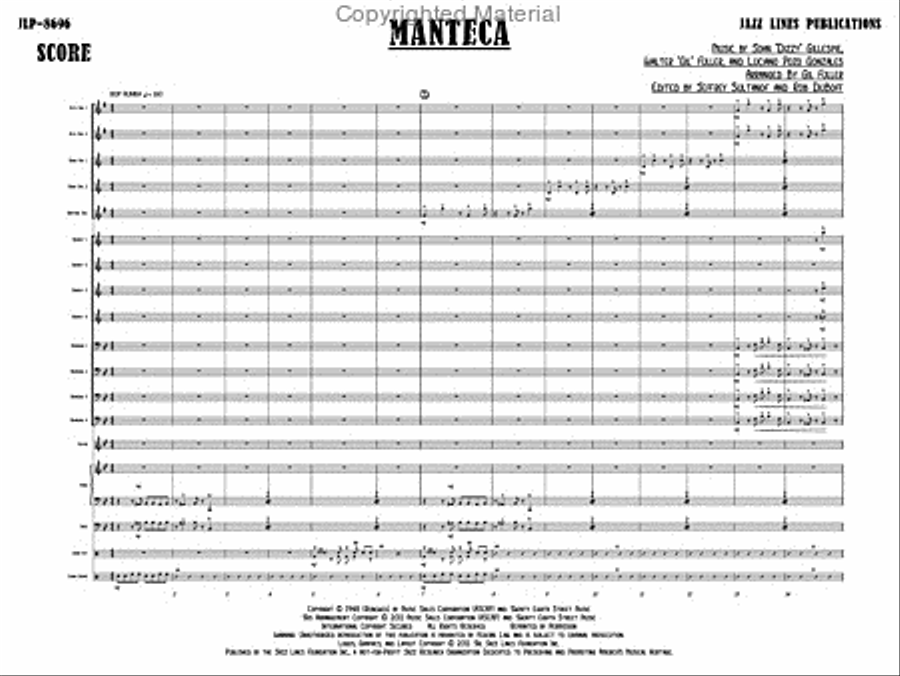 Manteca Manteca Big Band scores gallery preview page 4