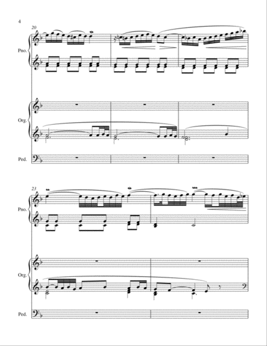 Adagio, BWV 974 (J. S. Bach) PIANO & ORGAN DUET Piano scores gallery preview page 5