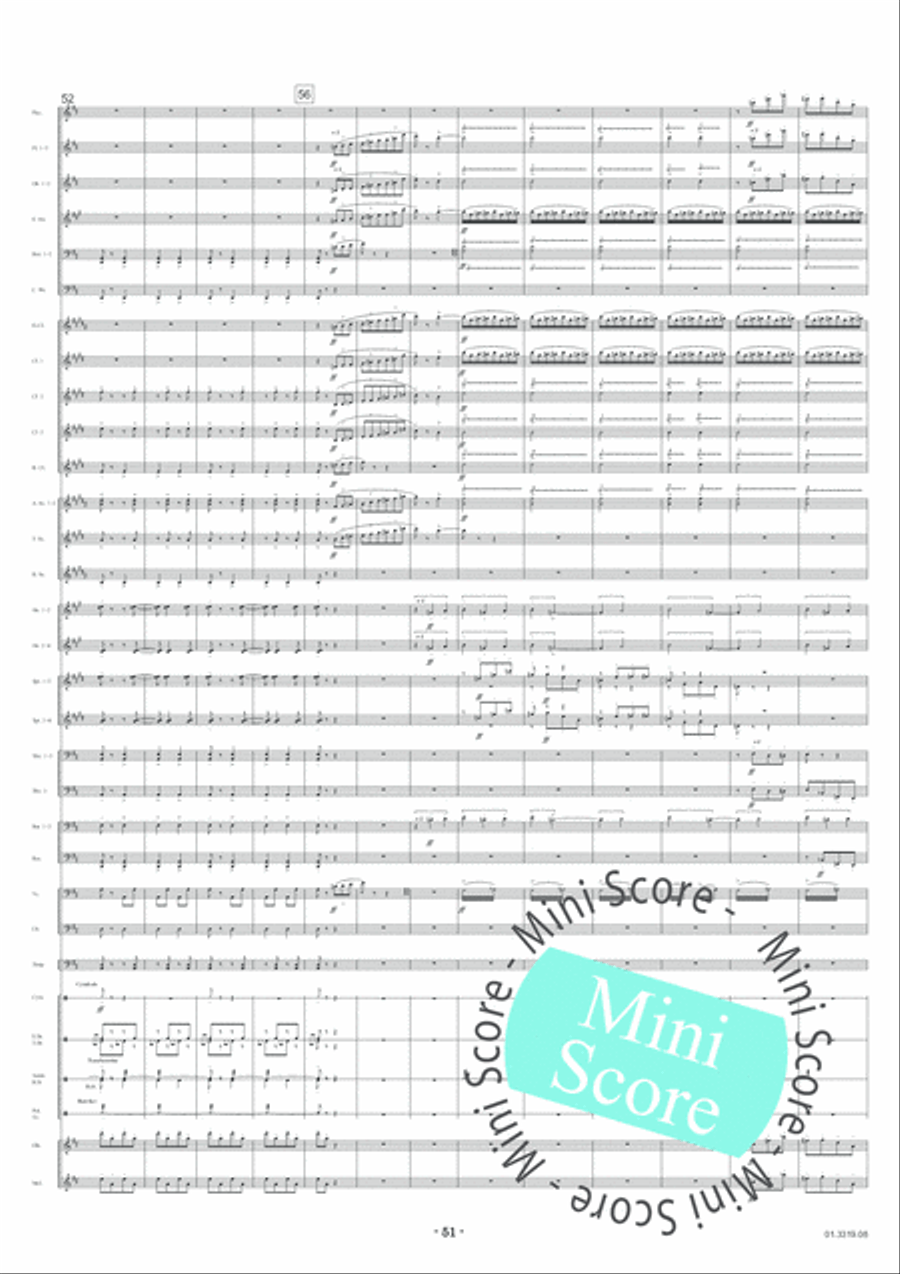 Feste Romane Concert Band scores gallery preview page 55