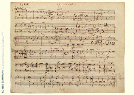 Schumann Facsimile Poster