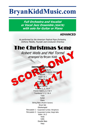 Book cover for The Christmas Song (chestnuts Roasting On An Open Fire) - Score Only