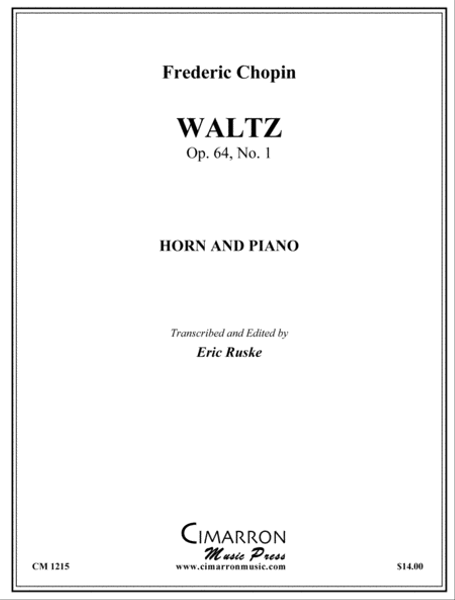 Waltz, Op. 64, No. 1 Piano Accompaniment scores gallery preview page 1