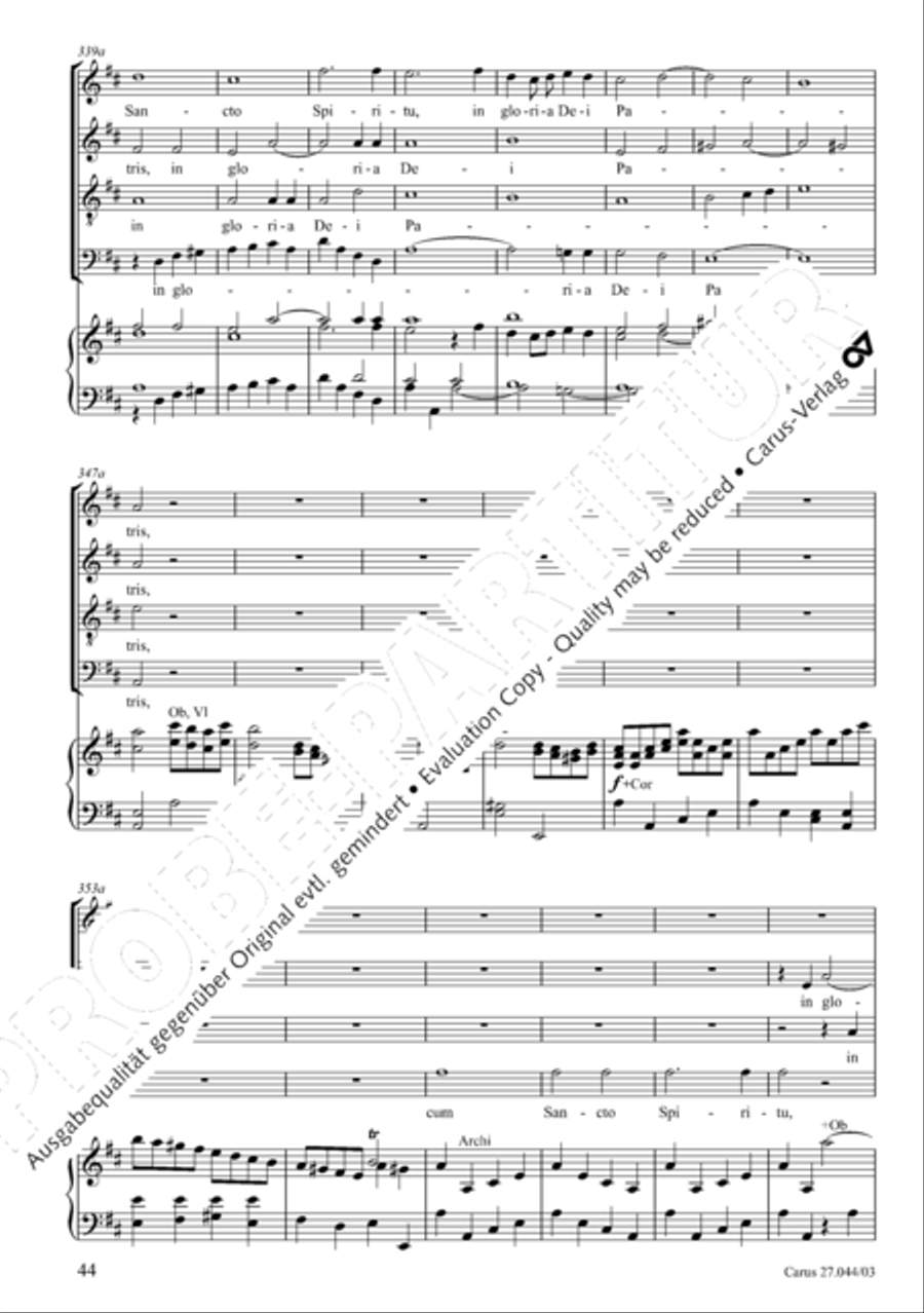 Messa per il Santissimo Natale 4-Part scores gallery preview page 45