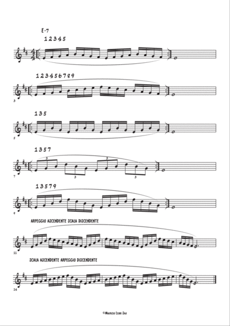 Le Scale Doriche Per Tutti I Sassofoni Alto Saxophone scores gallery preview page 6