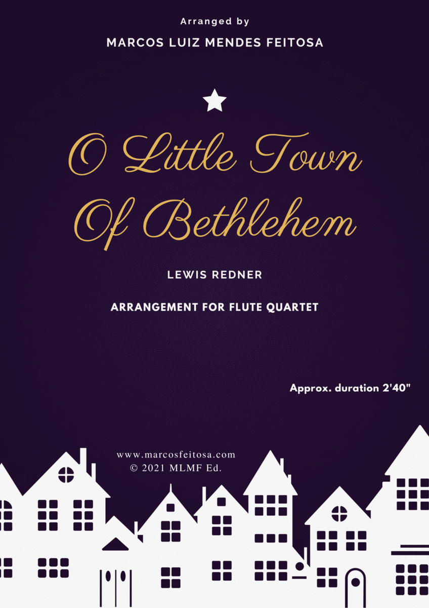 O Little Town of Bethlehem - Flute Quartet image number null