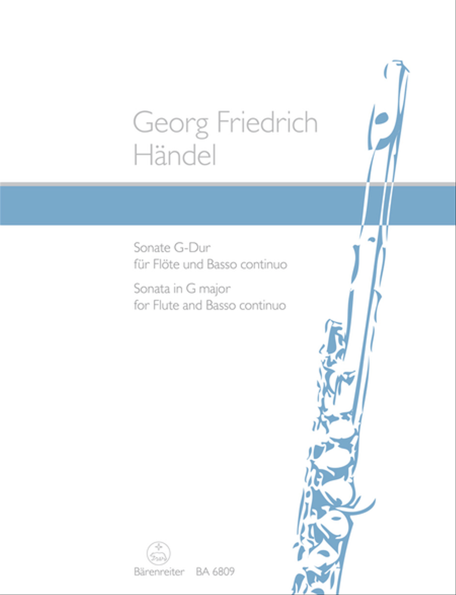 Sonata for Flute and Basso continuo in G major Flute scores gallery preview page 1
