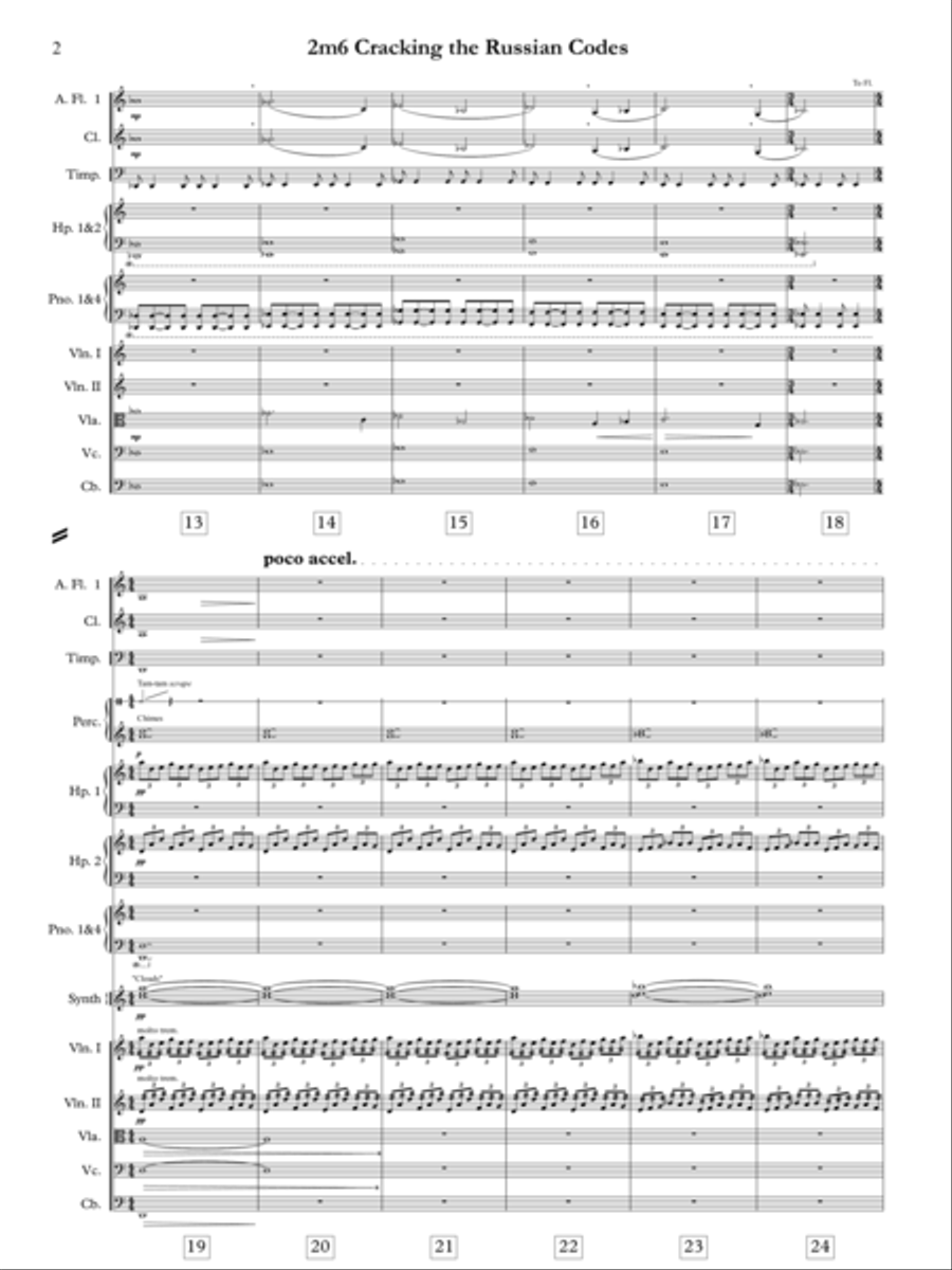 Cracking The Russian Codes - Score Only Full Orchestra scores gallery preview page 4