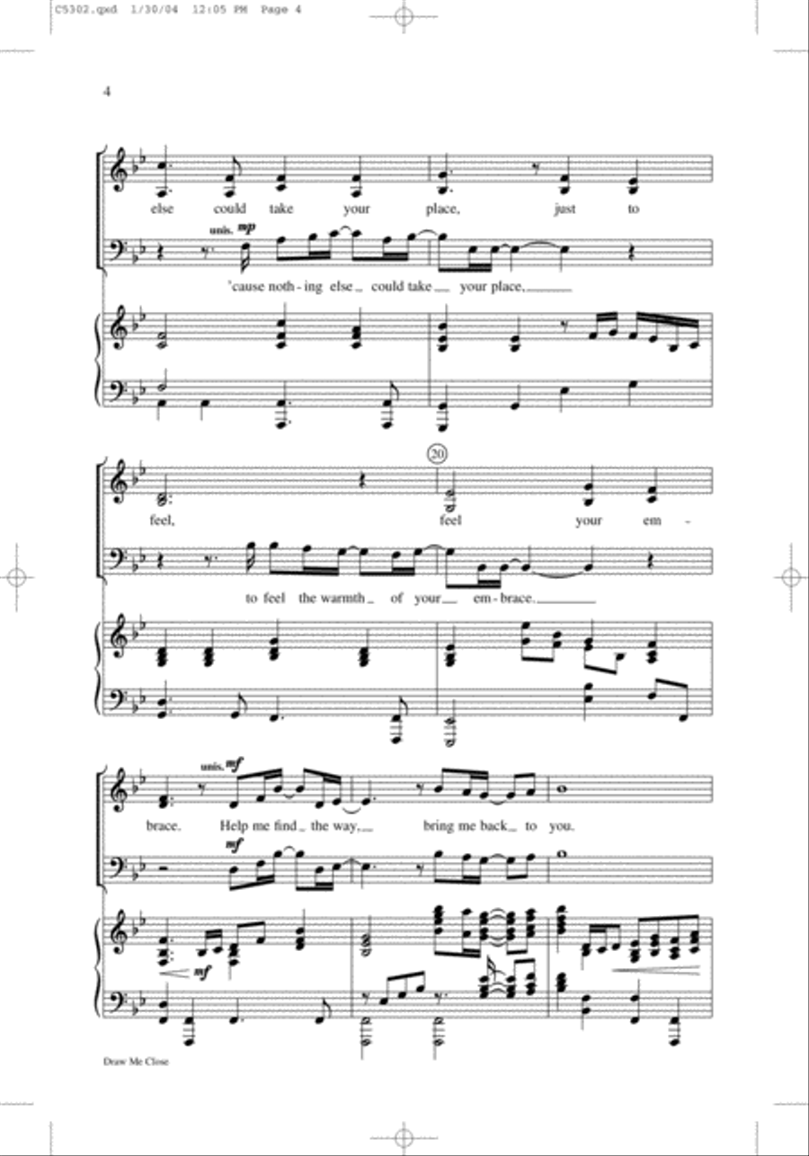 Draw Me Close 4-Part scores gallery preview page 11