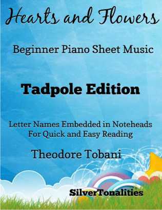 Hearts and Flowers Beginner Piano Sheet Music 2nd Edition